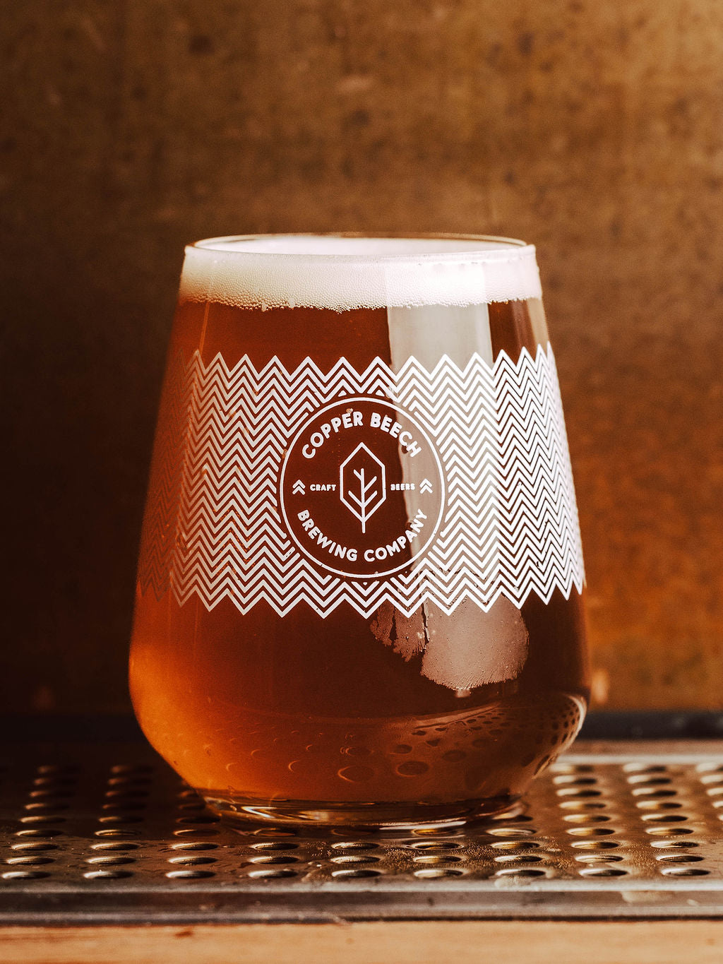 Copper Beech Branded Glassware