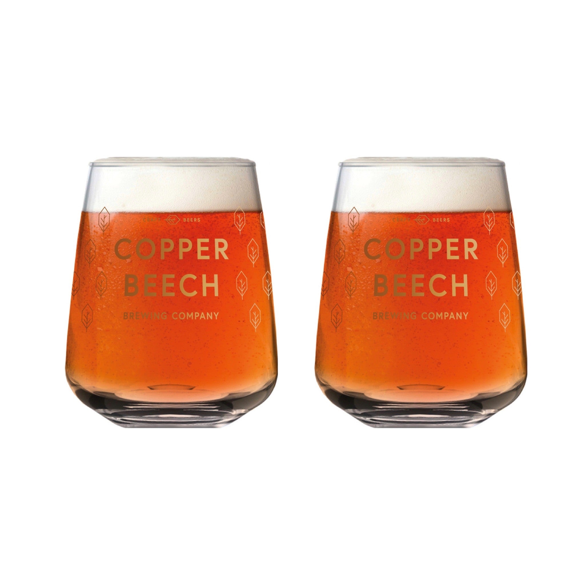 Copper Beech Branded Glassware Copper Beech Brew Co