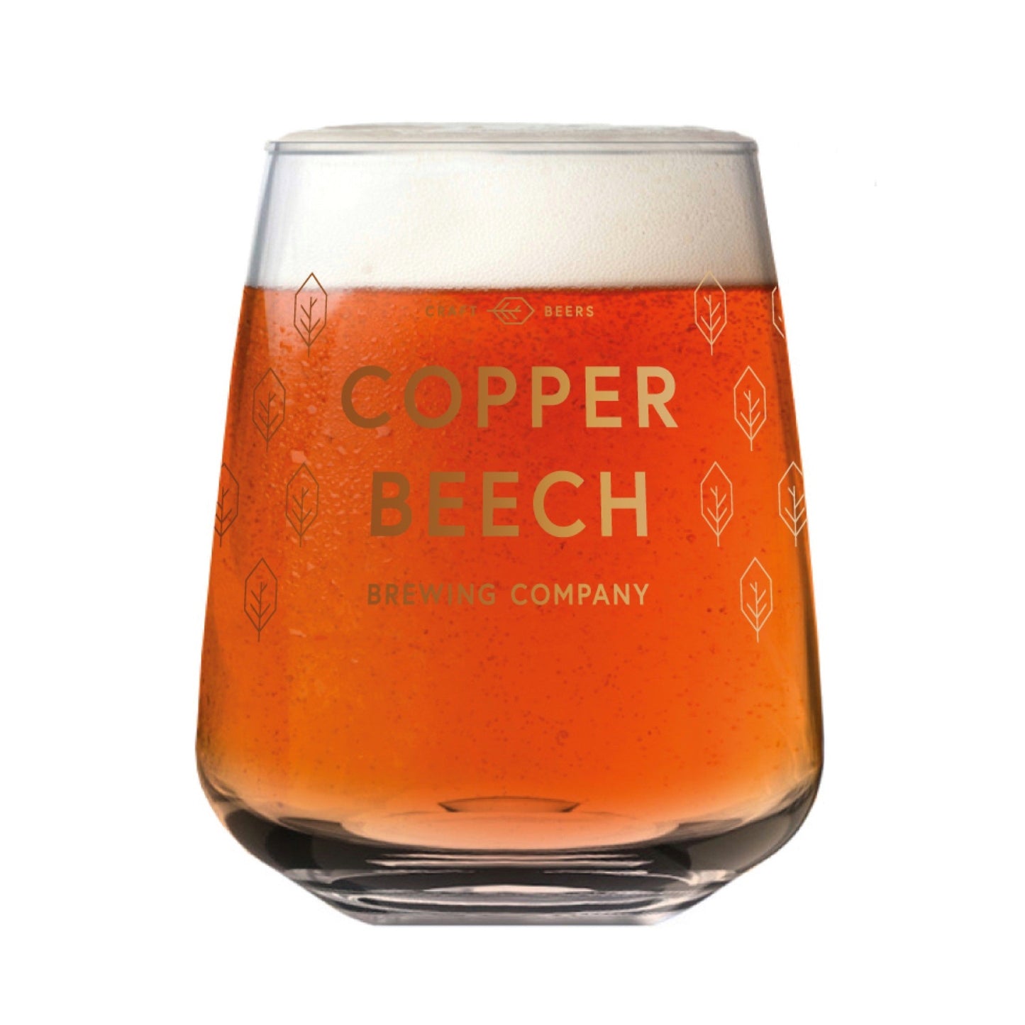 Copper Beech Branded Glassware